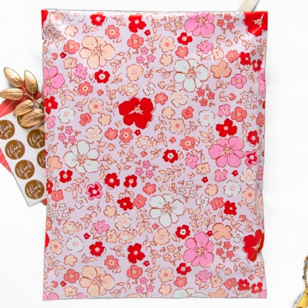Set of 20 6"x9" Pink Bloom Poly Mailers Packages Shipping Gift Seller Supplies